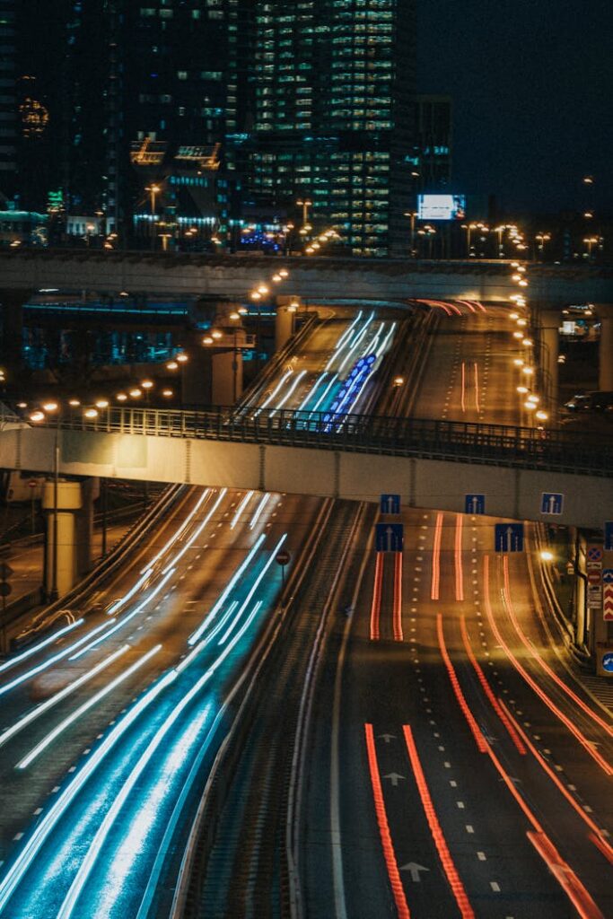 Time Lapse Photography of Cars on Road during Night Time